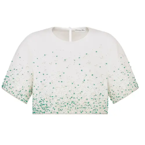 DIOR Dioriviera FW24 Crop Top Women's White