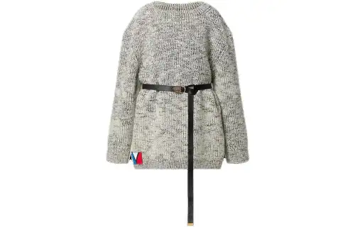 LOUIS VUITTON Pre Owned 2010s Knit Belted Mini Dress