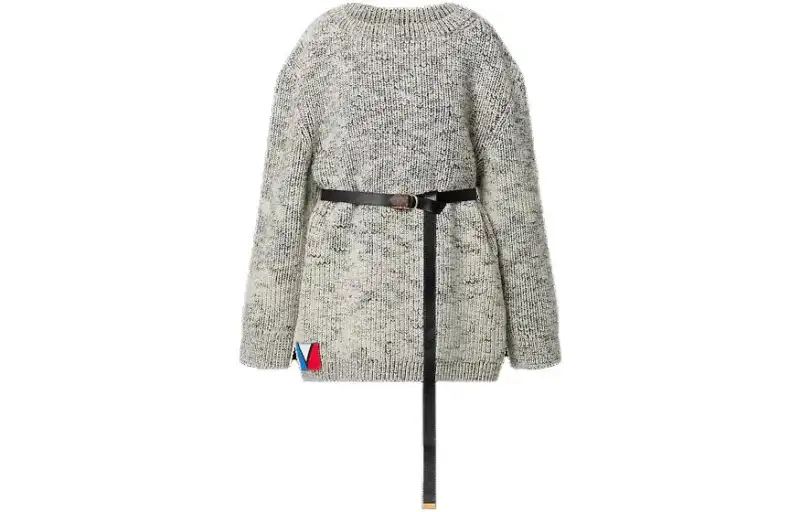 LOUIS VUITTON Pre Owned 2010s Knit Belted Mini Dress