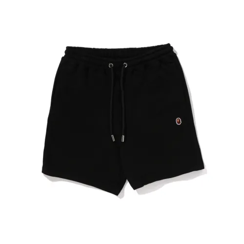 A BATHING APE Embroidered logo Cotton Shorts