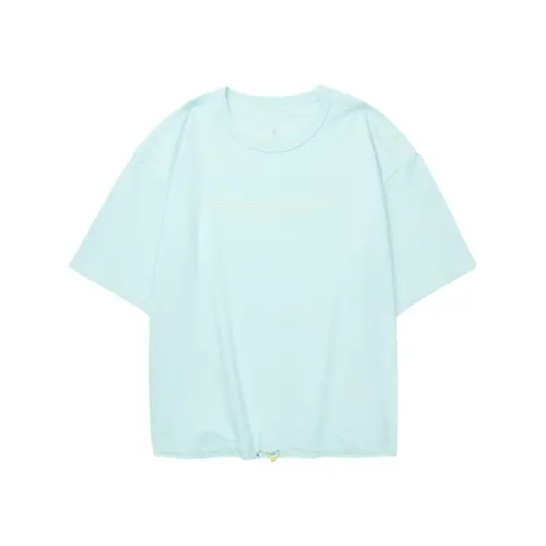 Skechers Wilderness Outdoor Collection Drop Shoulder Sleeve T Shirt Women's Light Aqua Blue