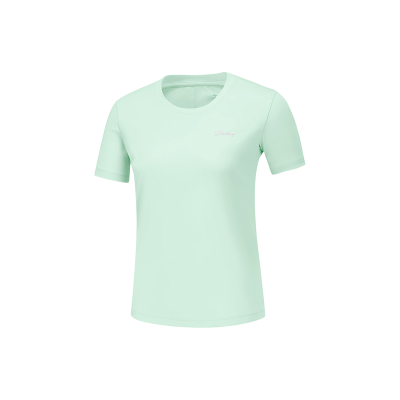 Skechers GODRI SS25 T Shirt Women’s Light Aqua Green/01XB