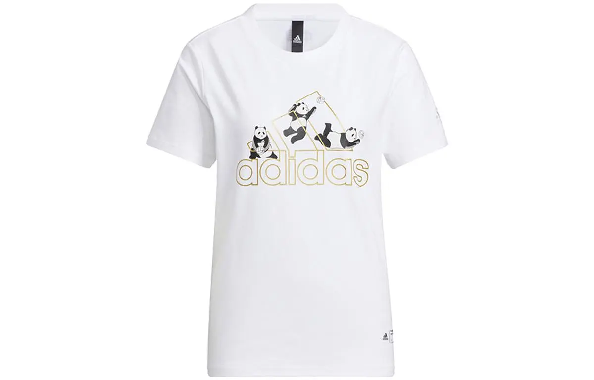 Adidas Set in Sleeve T Shirt Women's White