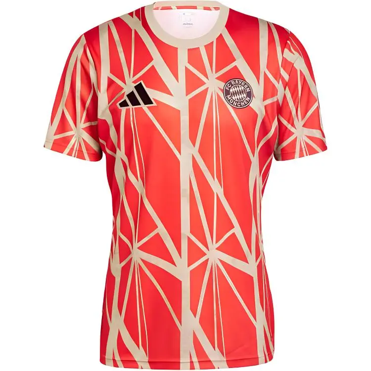 Adidas Bayern Munich Black Soccer Jersey Men's Red