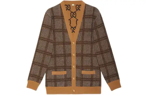 GUCCI Reversible Button-Up Cardigan