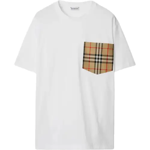 Burberry Vintage Check-pocket cotton T-shirt