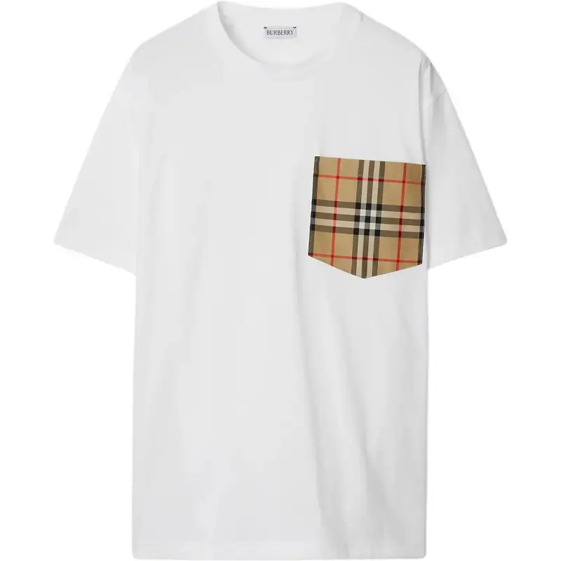 Burberry Vintage Check-pocket cotton T-shirt