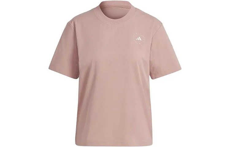 Adidas x Stella McCartney Drop Shoulder Sleeve T Shirt Women's Pink