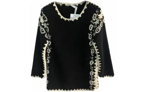 DIOR Sweaters Women's Black Crew Neck Moderate Other