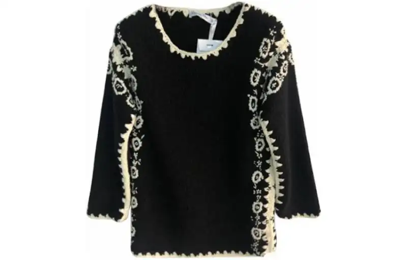 DIOR Sweaters Women's Black Crew Neck Moderate Other