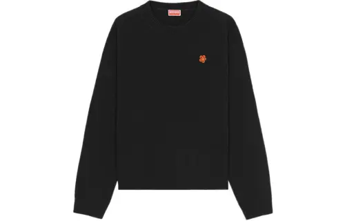 KENZO Logo Intarsia-Knitted Crewneck Jumper