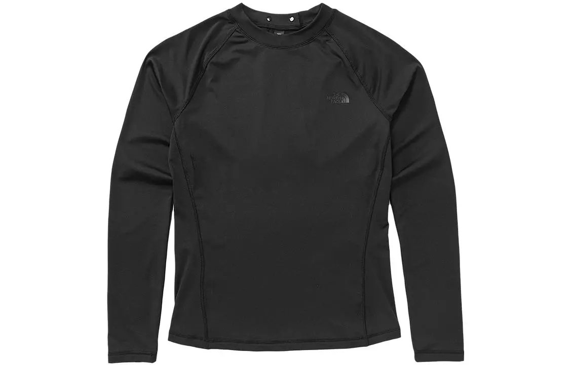 THE NORTH FACE T-Shirts Women's Black Crew Neck Moderate Straight Fit