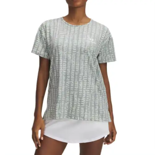 Under Armour Vanish Energy 2.0RUSH Drop Shoulder Sleeve T Shirt Women's Aqua Green/Silica Green/White