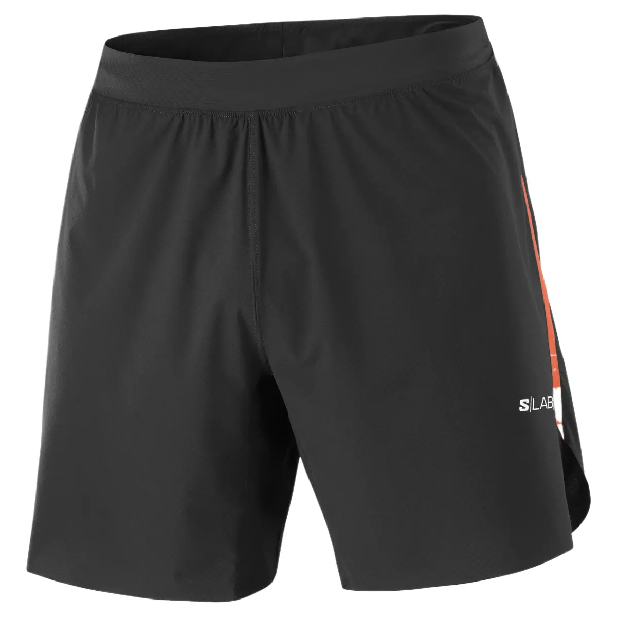 SALOMON S/LAB Sports Shorts Men's Pitch Black Fire Red