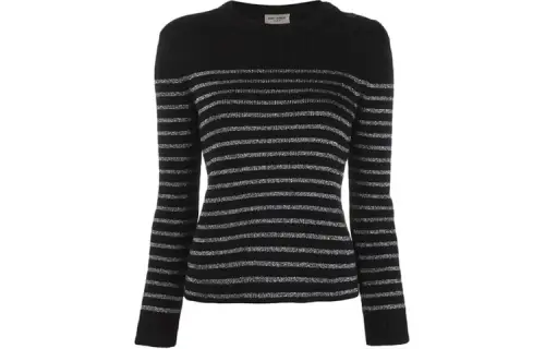 SAINT LAURENT FW21 Slim Fit Sweater Women's Black