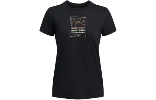 Under Armour UA Box Wordmark Originators T Shirt Women's Black