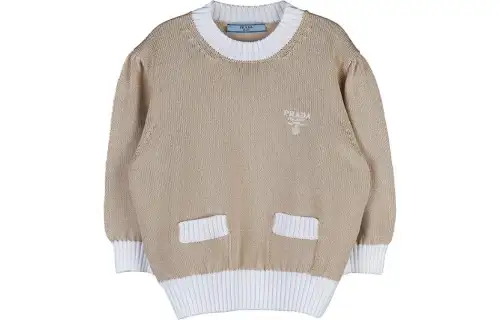 PRADA Sweaters Women's Dusty Pink Crew Neck Moderate Other