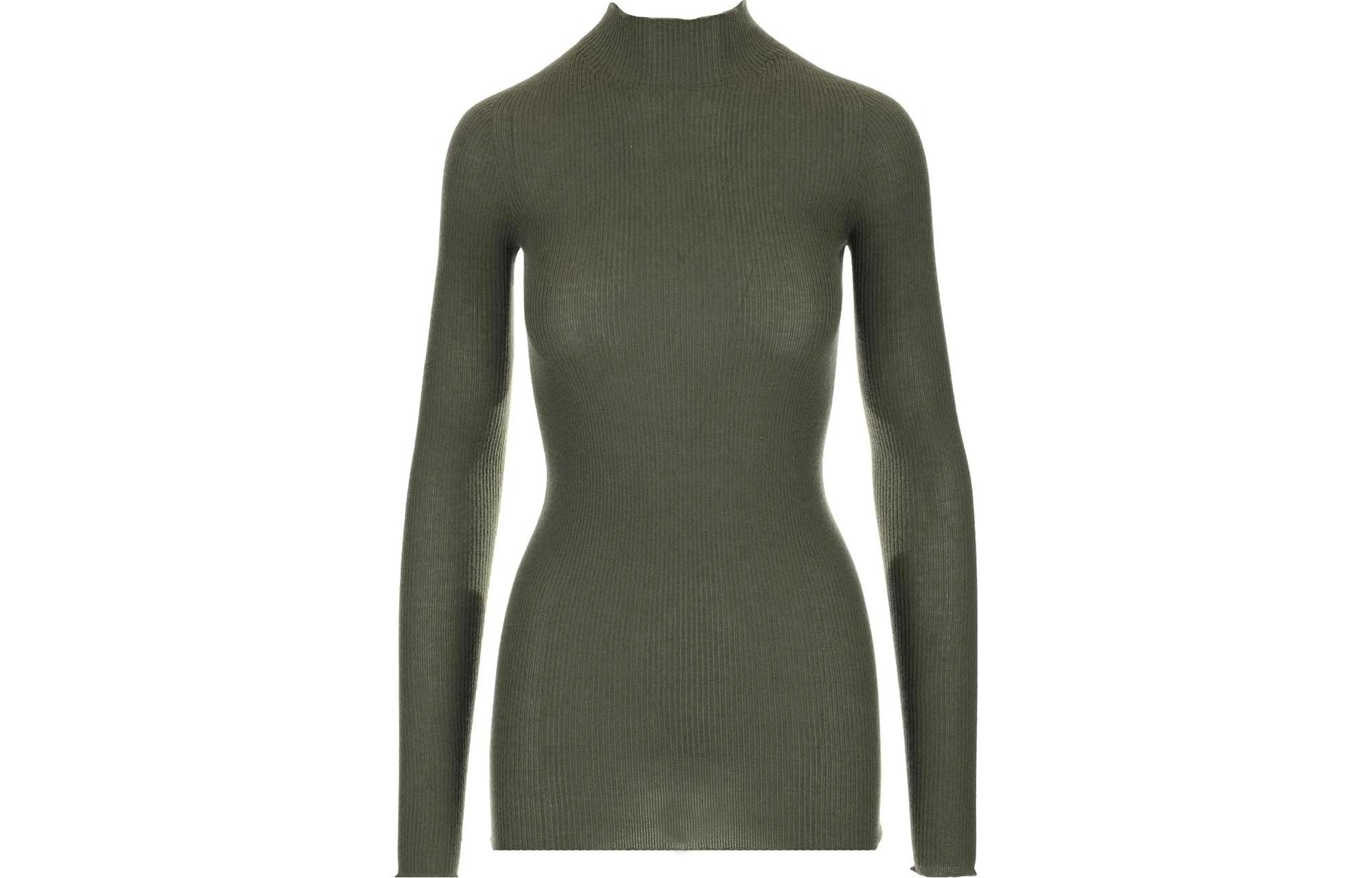 RICK OWENS Sweaters Women's Green Half Turtleneck Moderate Other