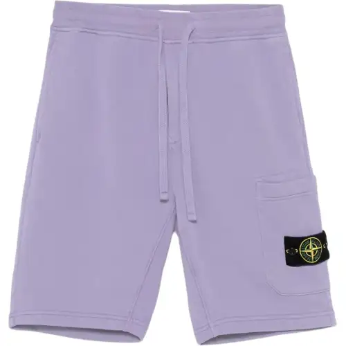 STONE ISLAND Compass Patch Drawstring Shorts
