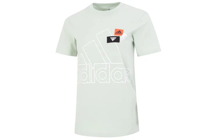 Adidas Set in Sleeve T Shirt Women's Light Gray