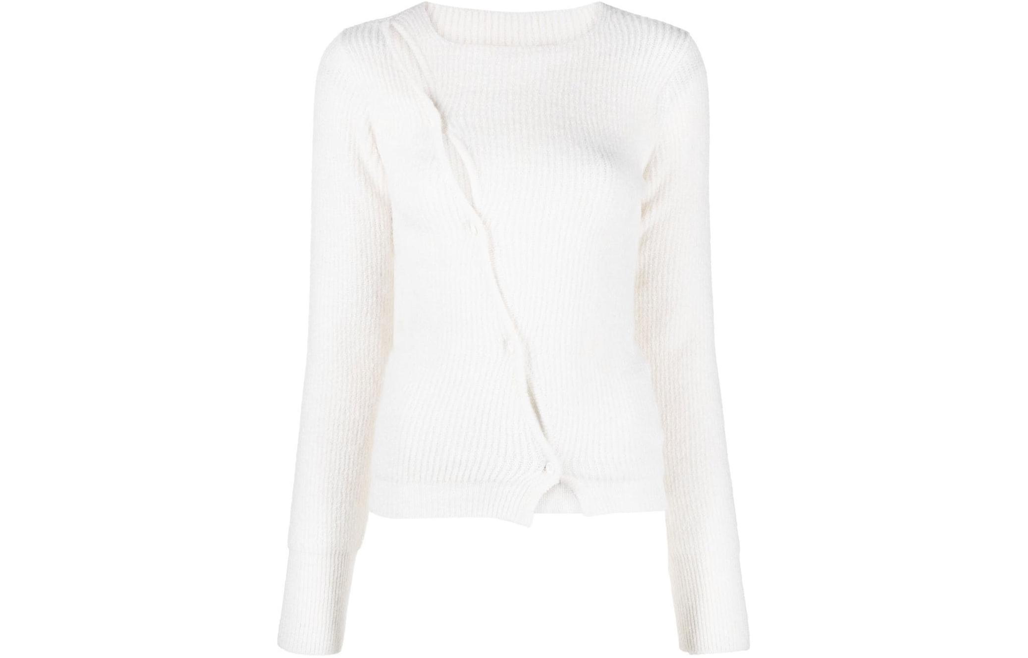 Jacquemus Pau Asymmetric Button-up Cardigan