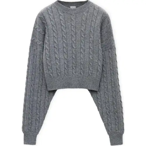 LOEWE Cable Knit Crewneck Jumper