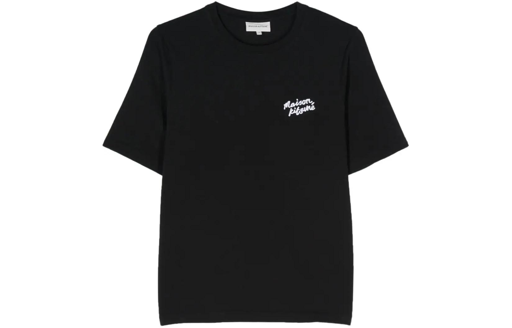 Женская футболка Maison Kitsune (черная)