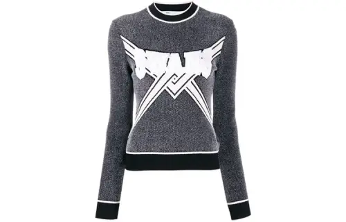 OFF-WHITE knitted logo top