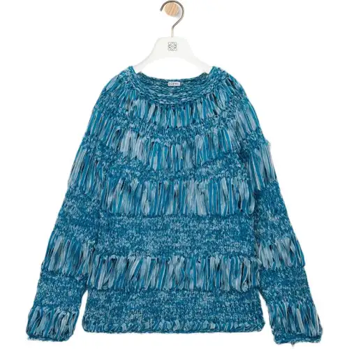 LOEWE Paula's Ibiza SS25 Knitwear Men's Turquoise