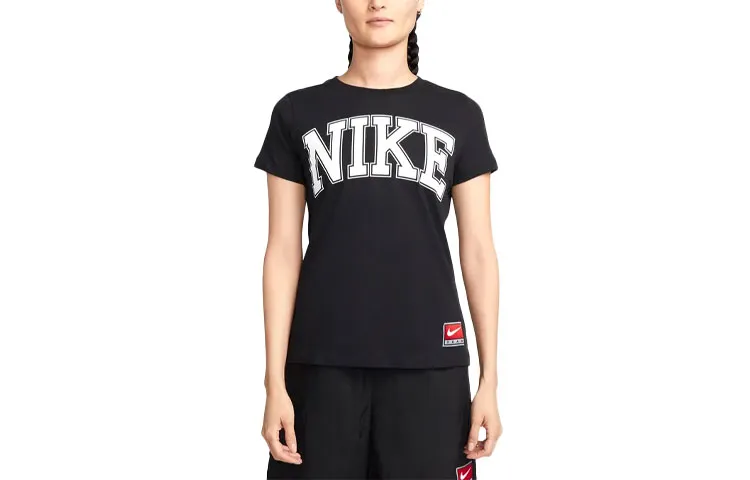 Nike T-Shirts Women's Black Crew Neck Moderate Other