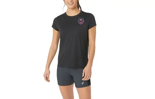 Asics FUJITRAIL LOGO T Shirt Women's Black