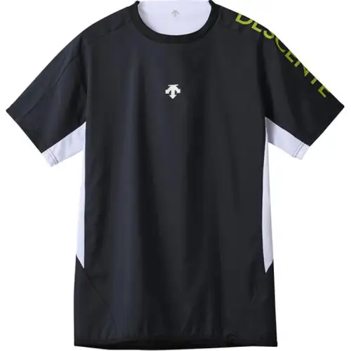 DESCENTE Sports, comfortable, breathable letter printed pullover round neck short-sleeved volleyball uniform for men