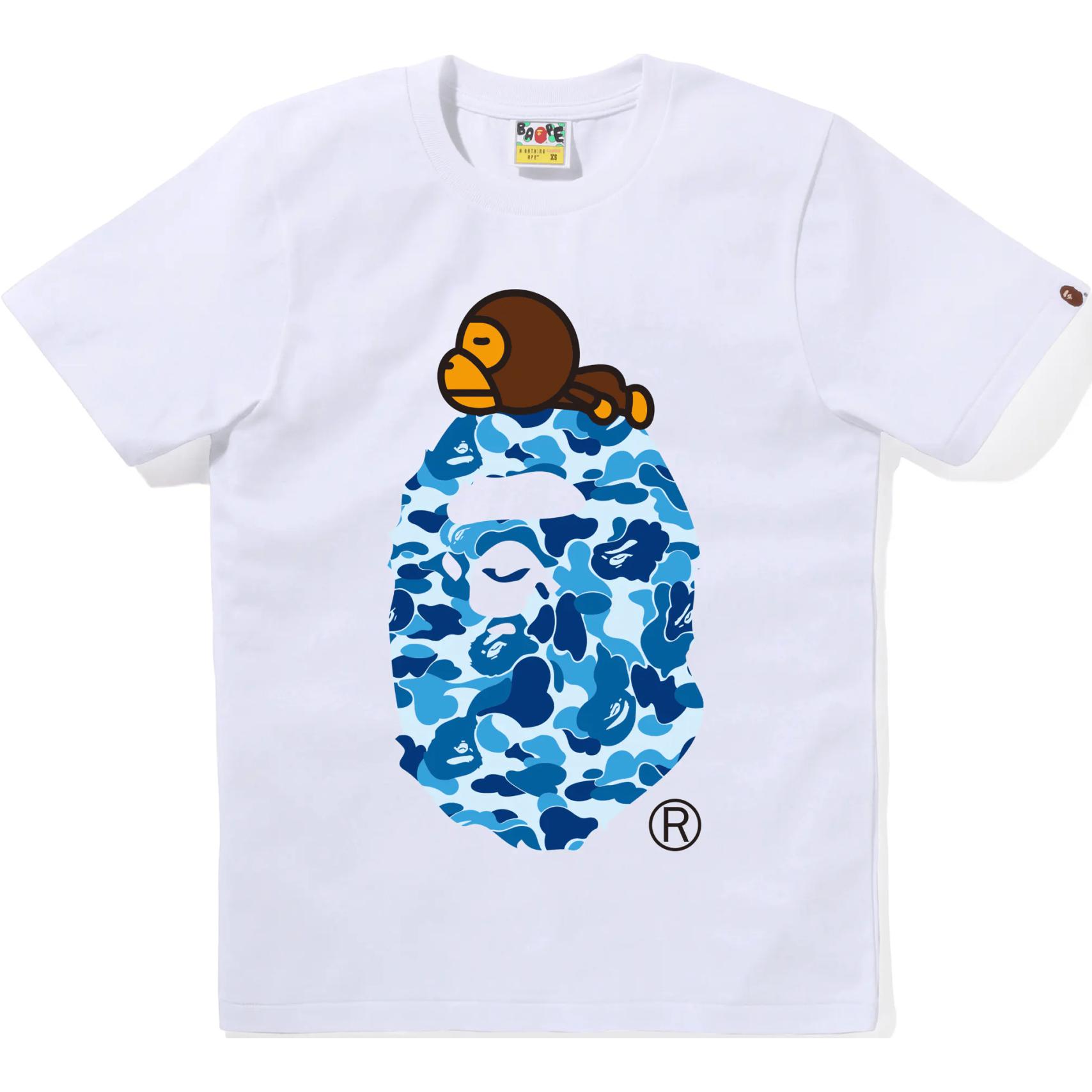 Женская футболка A BATHING APE (камуфляжная) — фото 4
