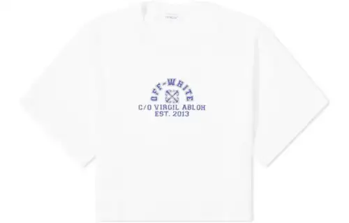 OFF WHITE Regular T Shirt, Regular Fit Women's White
