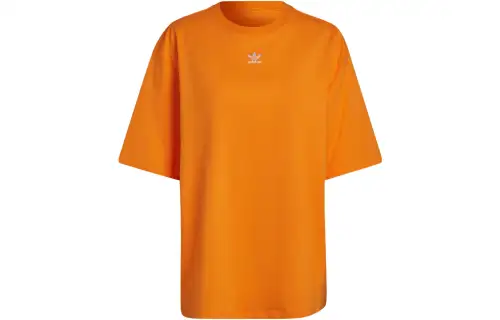 Adidas Originals Drop Shoulder Sleeve T Shirt Women's Light Orange Yellow