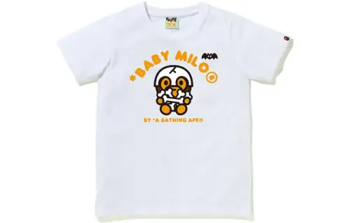 Bape Halloween Skull Baby Milo Tee White