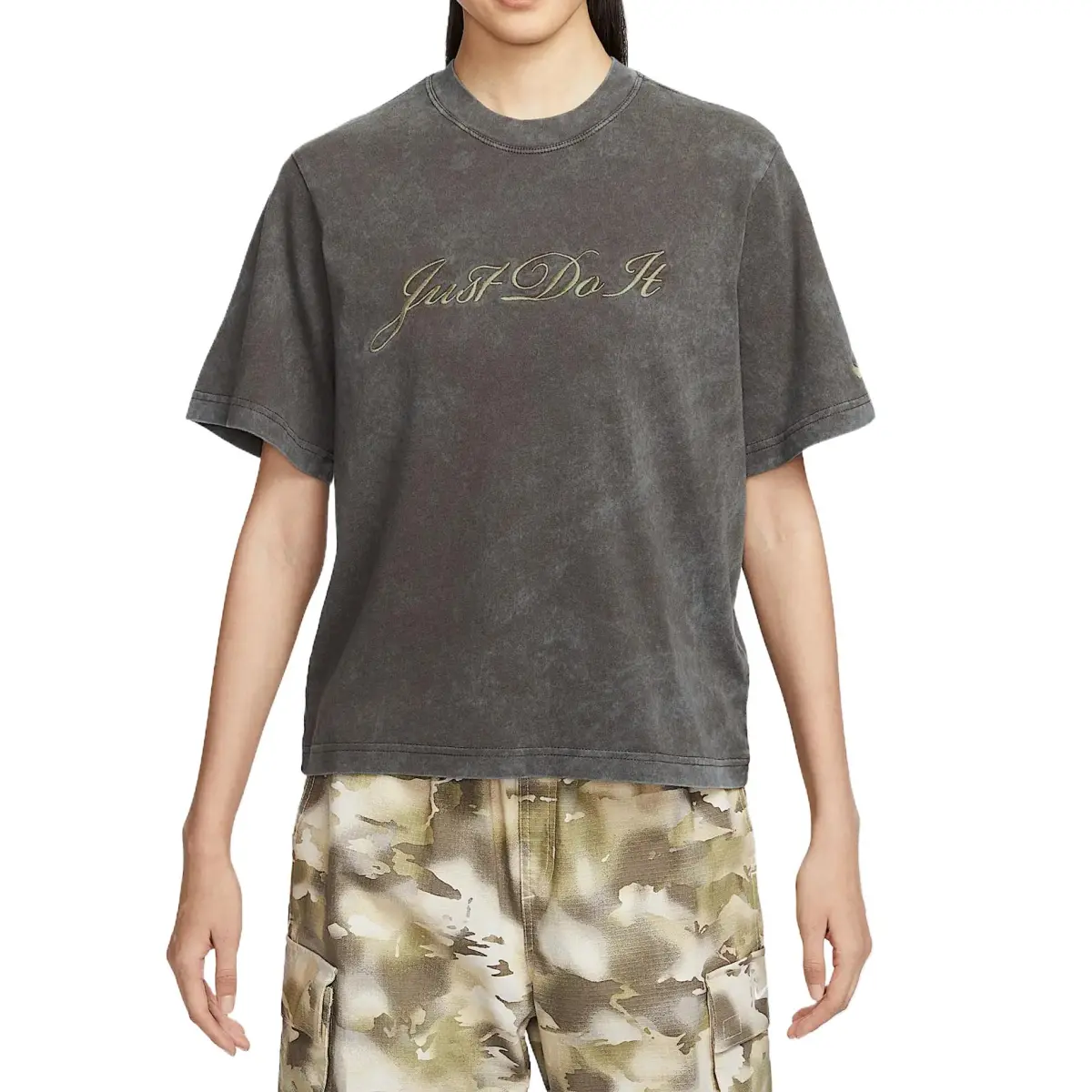 Nike Sportswear T-Shirt Women's Baroque Brown/Olive Green