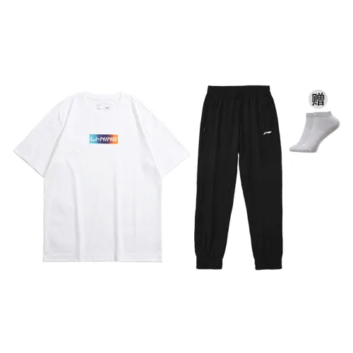 Li Ning Casual Sportswear Men's Crew Neck Moderate