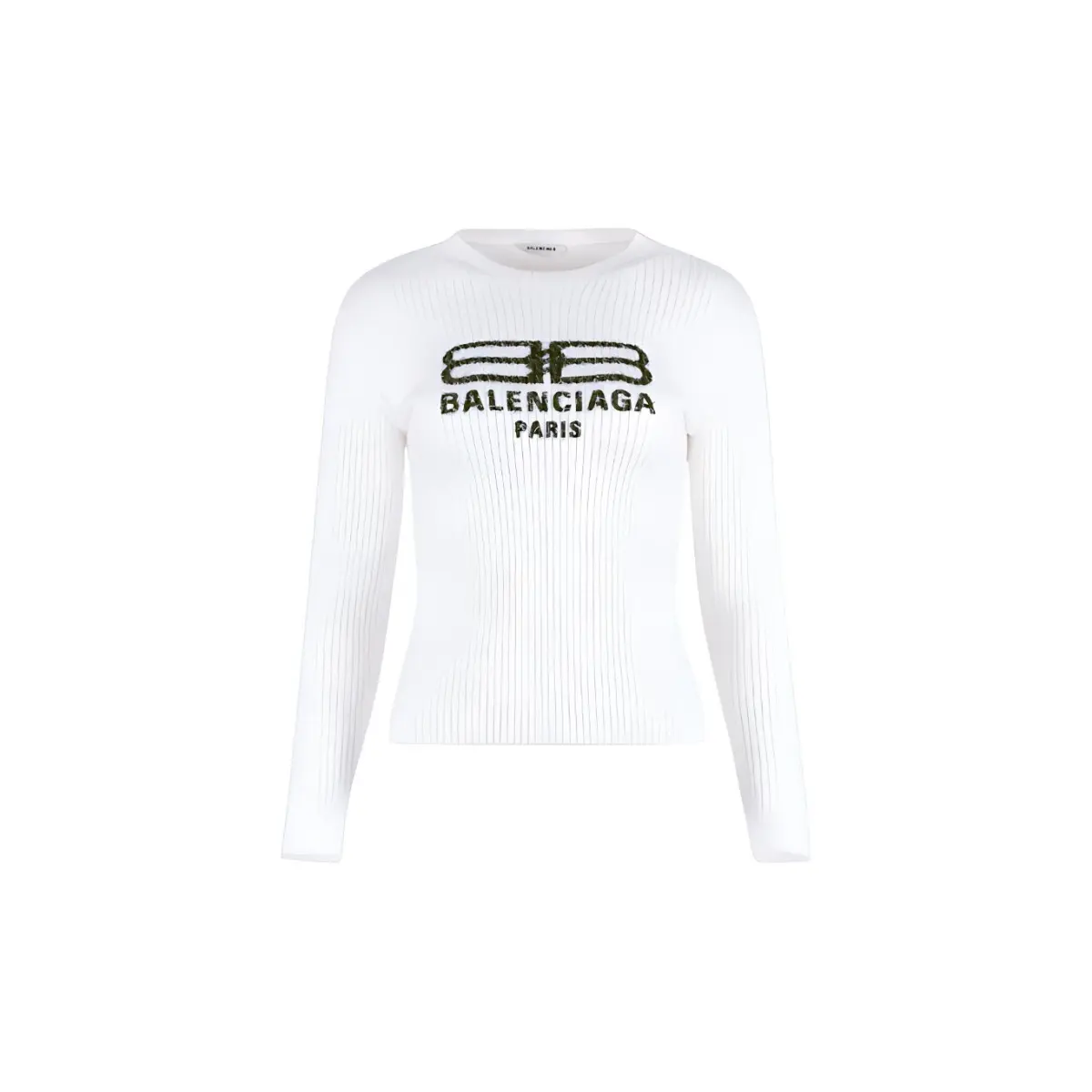 Balenciaga SS23 Sweater Regular Fit Women's White