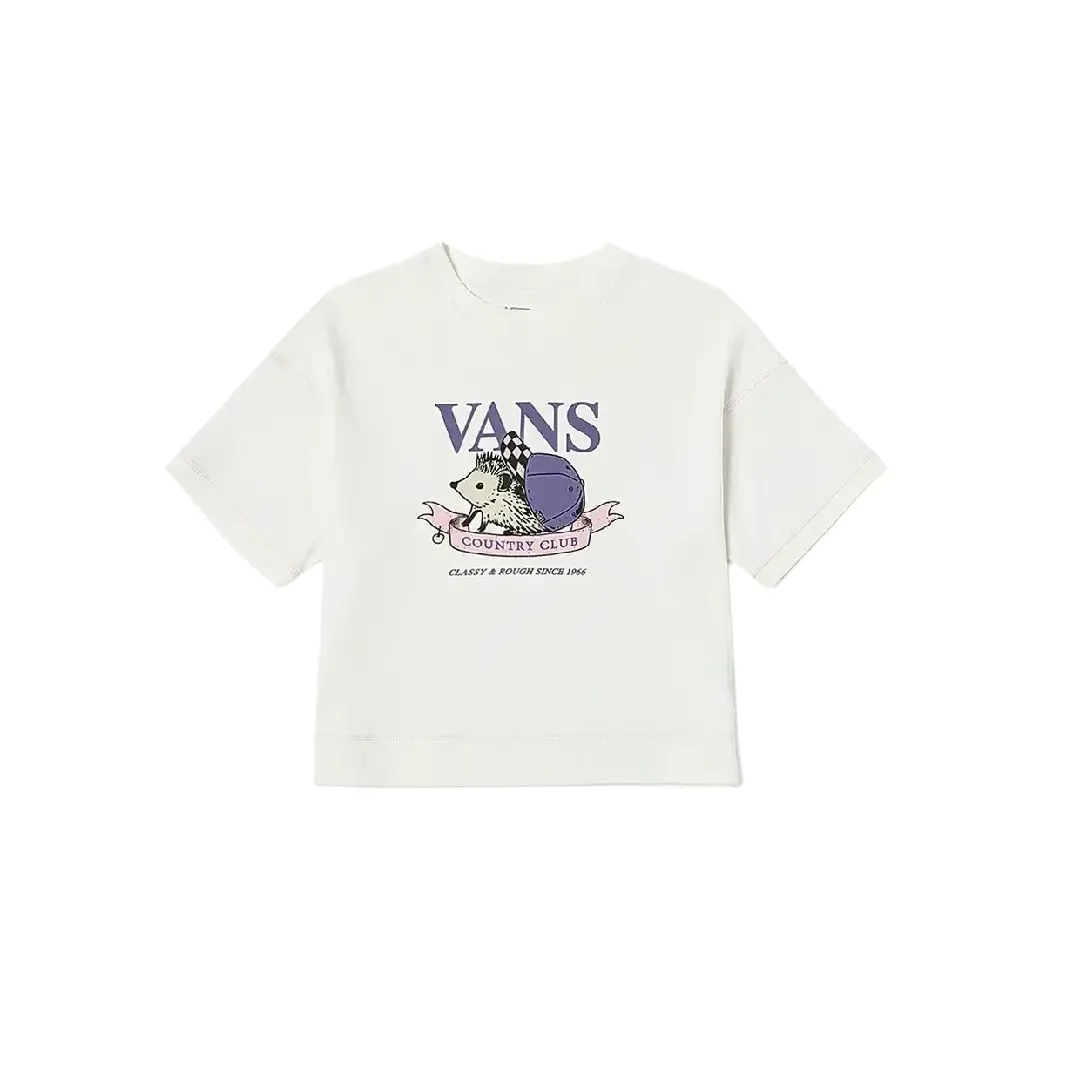 Vans Drop Shoulder Sleeve T Shirt Women's Ecru