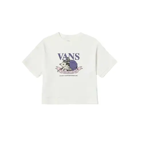 Vans Drop Shoulder Sleeve T Shirt Women's Ecru