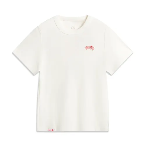 Li Ning x GUGONG,LIANMINGKUAN China Culture Collection T Shirt Women's White