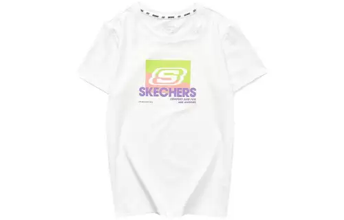 Skechers T Shirt Women's Bright White