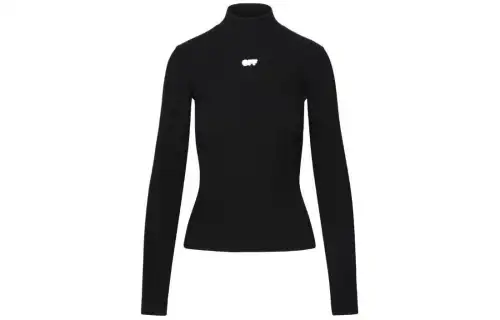 OFF WHITE Sweater, Slim Fit Women's Black