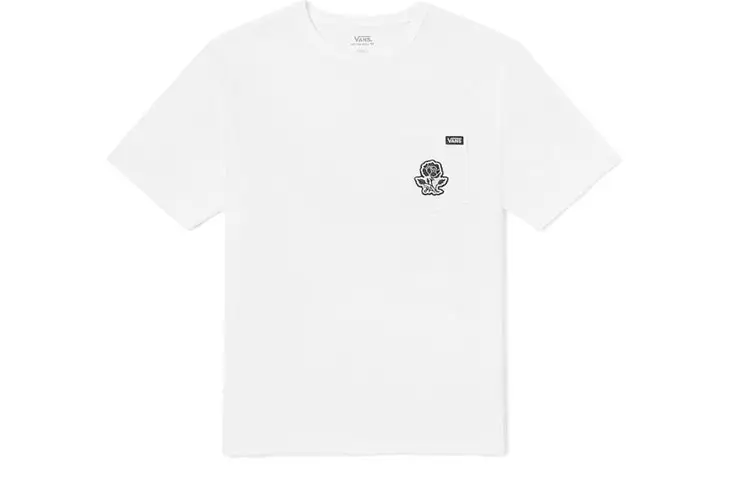 Vans X LIZZIE ARMANTO T Shirts Women's White Crew Neck Moderate Straight Fit