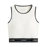 Li Ning Tank Tops Women's Ivory Crew Neck Moderate Straight Fit