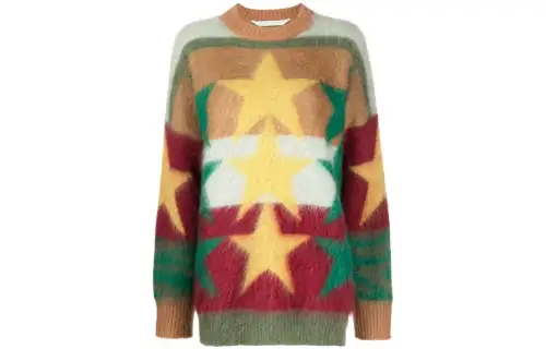 PALM ANGELS Star-motif Colour-block Jumper