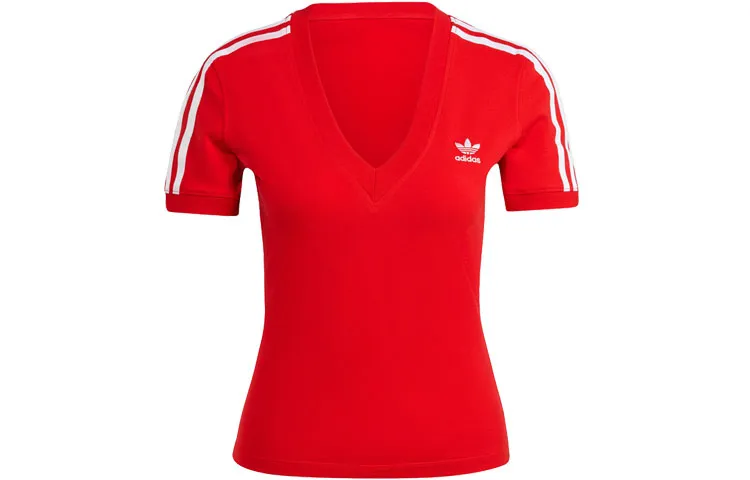 Adidas Originals Adicolor 3-Stripes V-Neck Slim Tee
