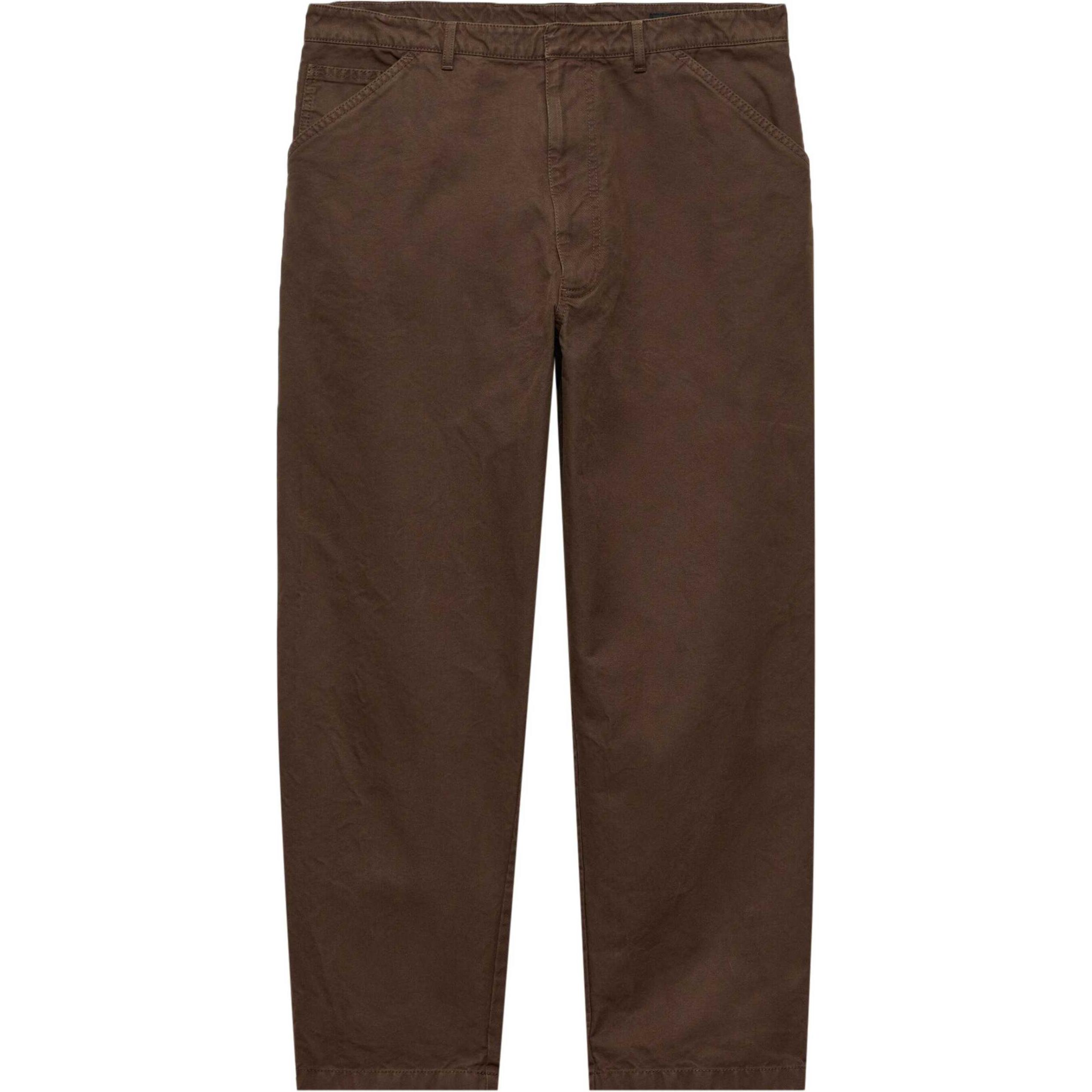 PRADA Prada SS25 Spring/Summer Men's Collection Casual pants with triangular logo on the back and patch pocket on the front, men's style, brown