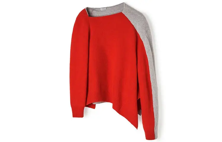 LOEWE Sweaters Women's Red Moderate Irregular